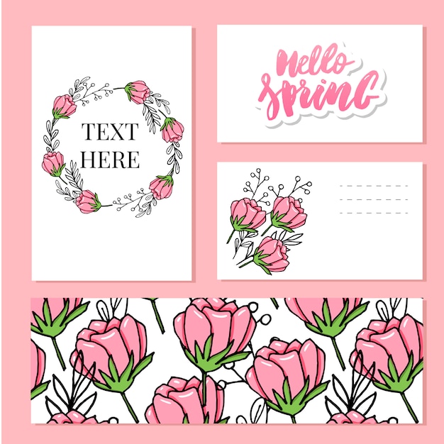 Vetor banner floral