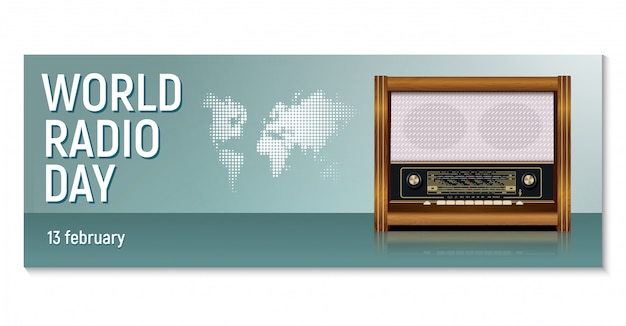 Banner horizontal para a Rádio Mundial