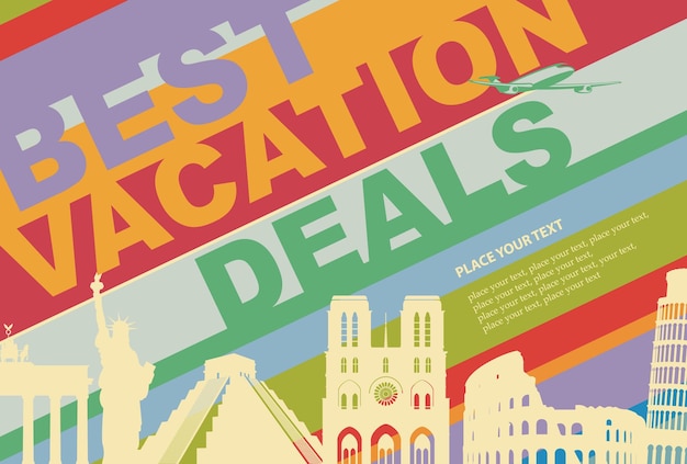 banner melhores ofertas de férias para agência de viagens