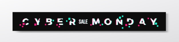 Banner ou cabeçalho elegante da cyber monday.