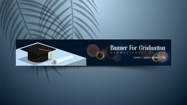 Vetor banner para formatura