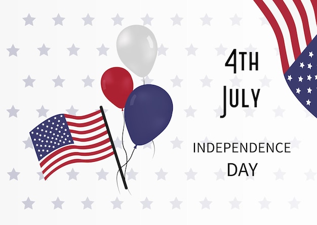 Banner para o dia da independência de 4 de julho