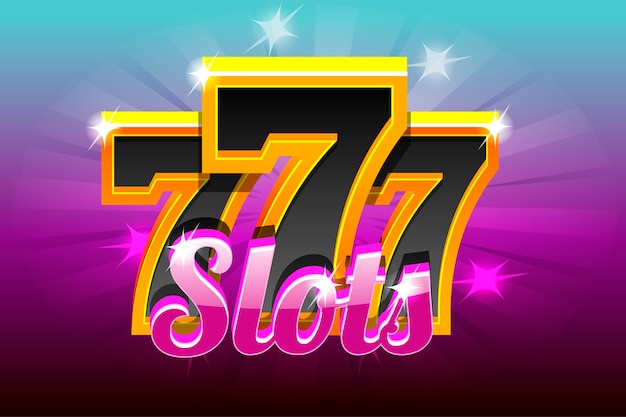 Vetor banner para slots de casino