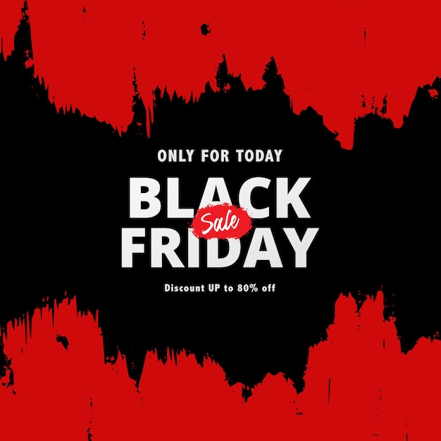 Banner pintado para sexta-feira negra