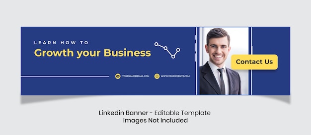 Banner profissional do linkedin para corte de negócios