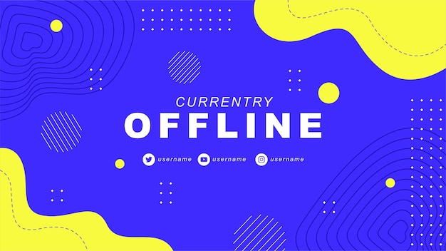 Banner twitch atualmente offline