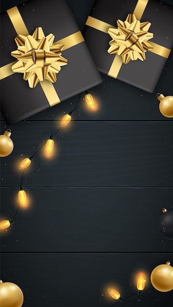 Banner vertical de natal