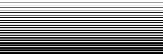Vetor banner vetorial desaparecendo com listras horizontais, preto e branco