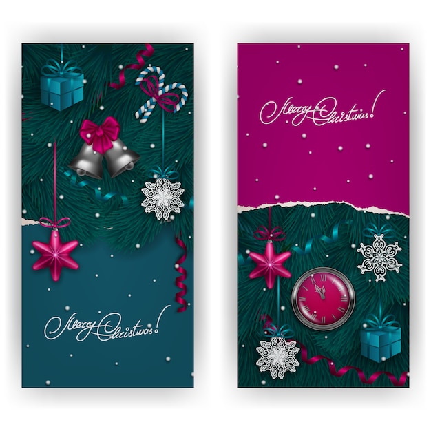 Banners de feliz natal