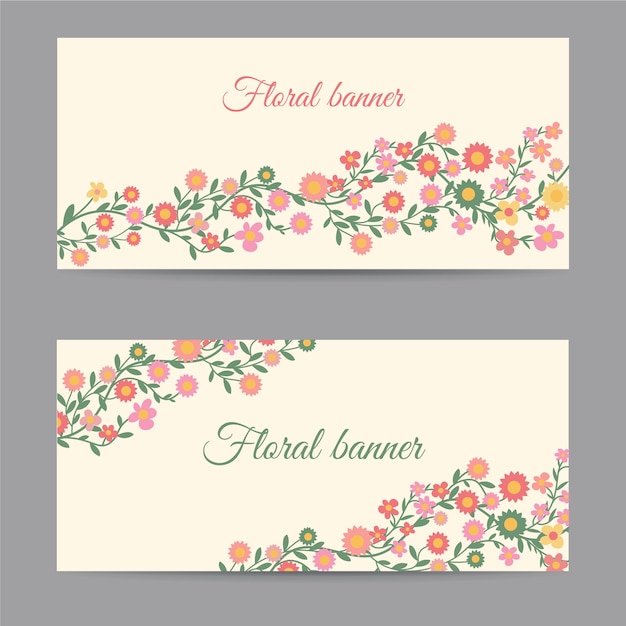 Banners florais