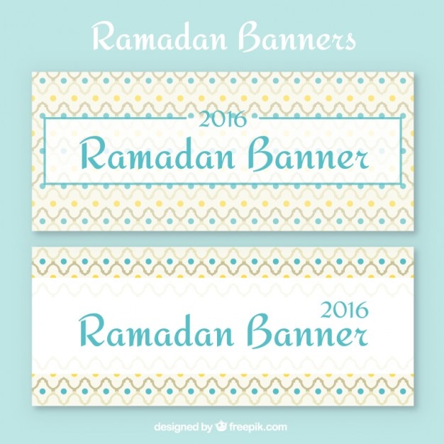 Vetor banners ramadan