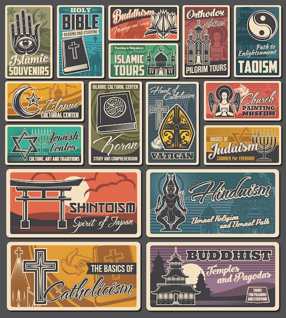 Banners religiosos vintage