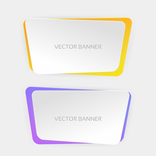 Vetor banners web modernos