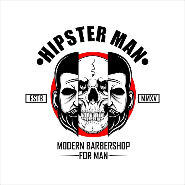 Barbershop hipster man