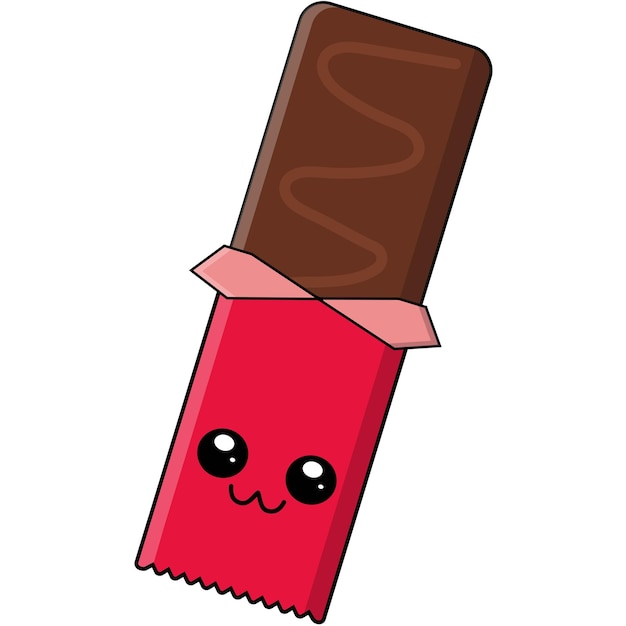 COMO DESENHAR UMA BARRA DE CHOCOLATE KAWAII 