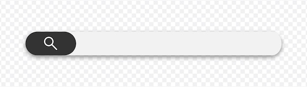 Vetor barra de pesquisa elemento da web com campo de texto e botão de pesquisa navegador de pesquisa barra de pesquisa para interface do usuário