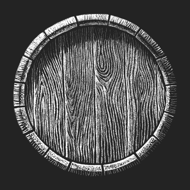 barril desenhado no quadro-negro
