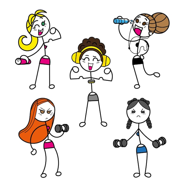 bastão de fitness mulheres