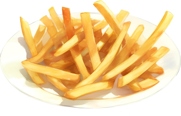 Porção De Batata Frita PNG Transparente [download] - Designi