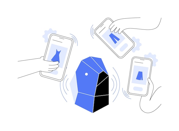 Beacons ilustração em vetor conceito abstrato