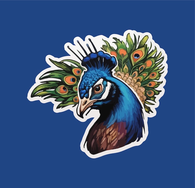 Beautiful Peacock Design Ai Gerado