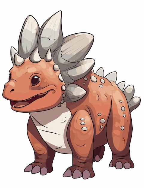 Vetor bebê de dinossauro triceratops