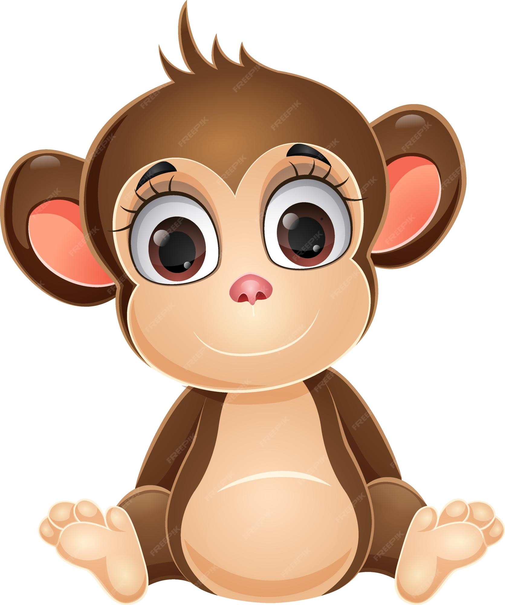 Linha Preta Macaco Animal Stick Figura PNG , Desenhos Animados De