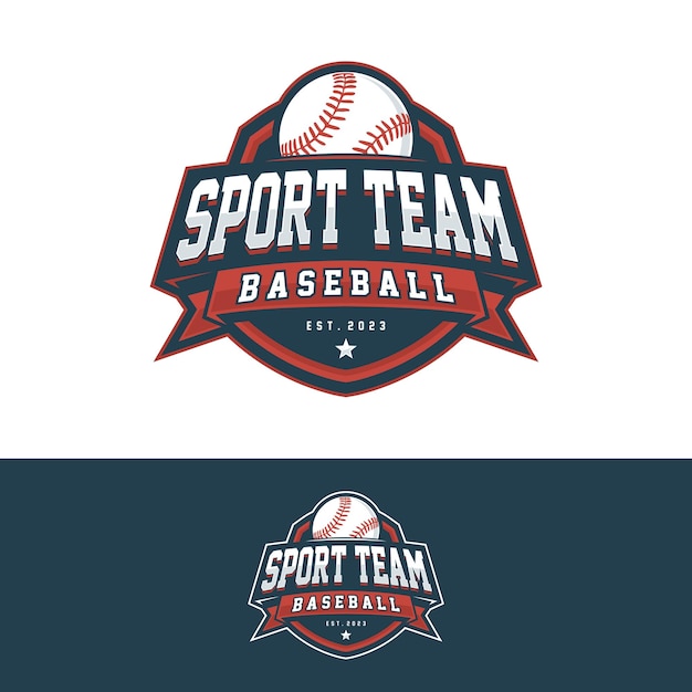 Beisebol badgesport logoteam identidade vetor de beisebol ilustração