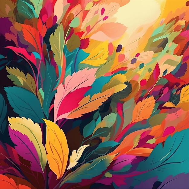 Vetor bela ilustração de flores aquarela temporada plantas outono respingo minimalismo verão