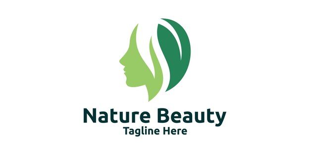 Vetor beleza natural logo design logo design modelo ideia criativa símbolo
