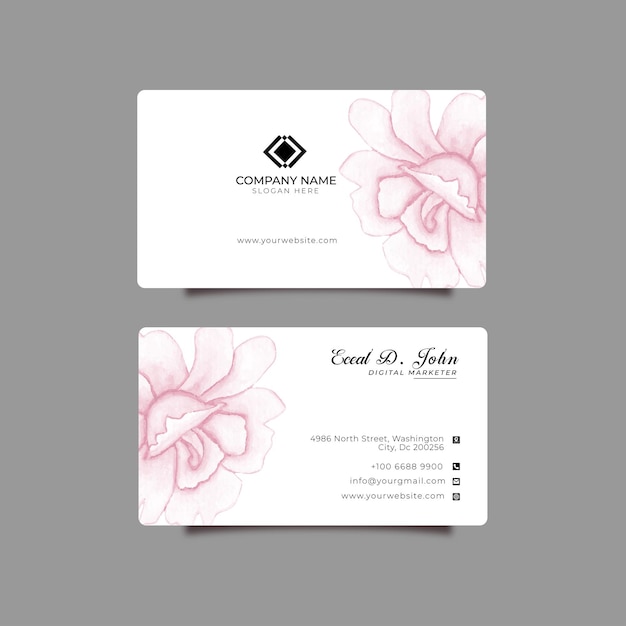 Belo cartão de convite de casamento com moldura floral aquarela colorida fundo elegante
