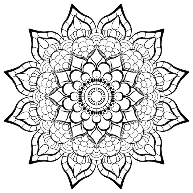 Belo design de plano de fundo de mandala criativa