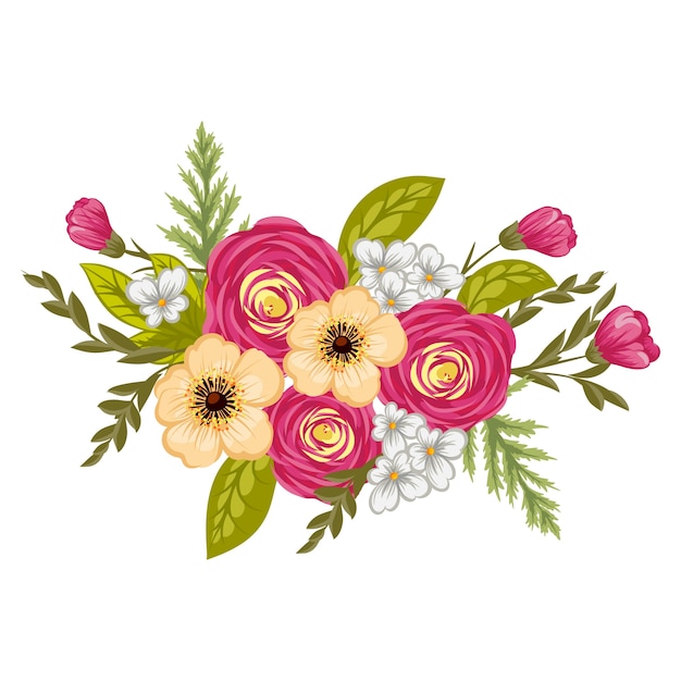 Vetor belo design floral. ilustração vetorial