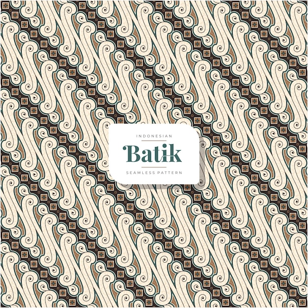 Belo padrão sem emenda de batik indonésio