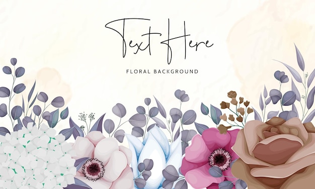 Belo projeto de fundo floral