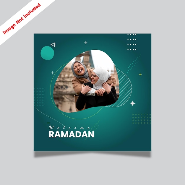 Bem-vindo Modelo de Banner de Mídia Social Islâmica do Ramadã
