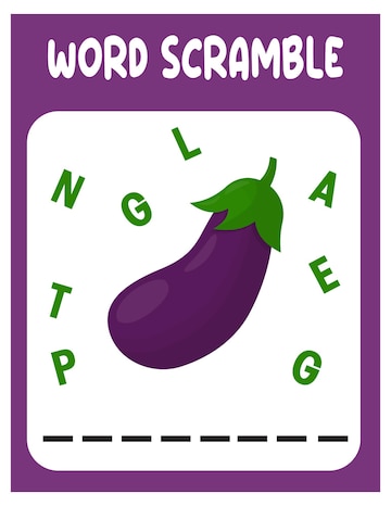 Beet word scramble jogo educacional para crianças planilha de