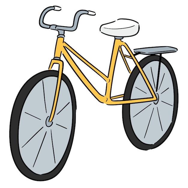 Vetor bicicleta dos desenhos animados