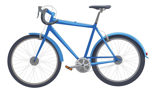 Vetor bicicleta esportiva azul