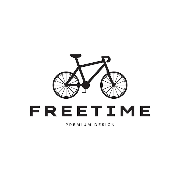 Vetor bicicleta estilo de tempo livre moderno símbolo símbolo ícone vector design gráfico ilustração ideia criativa