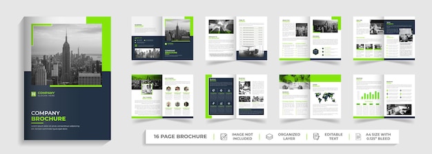 Bifold moderno corporativo criativo relatório anual brochura comercial design de perfil da empresa