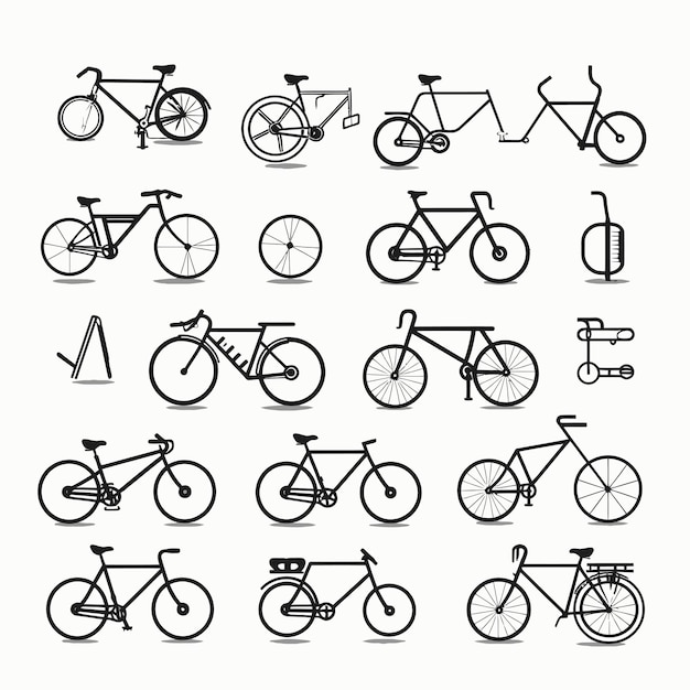 Vetor bike_motorcycle_and_bicycle_icon