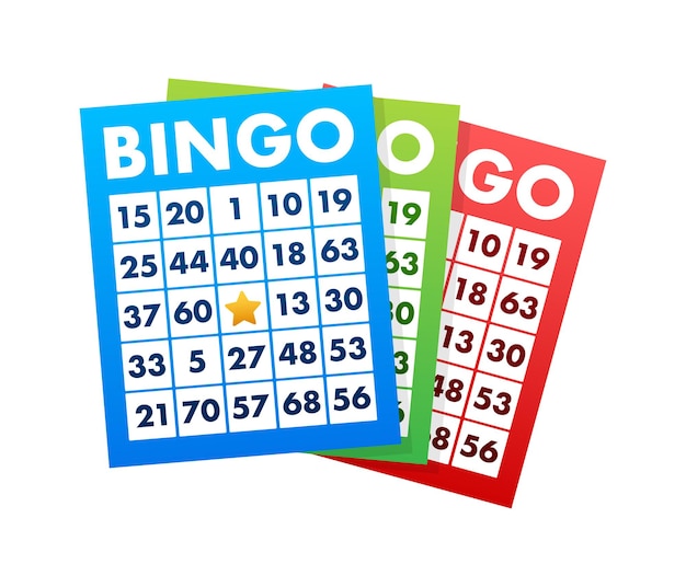 Vetor bingo ou cartão de jogo de loteria big win vector ilustração stock