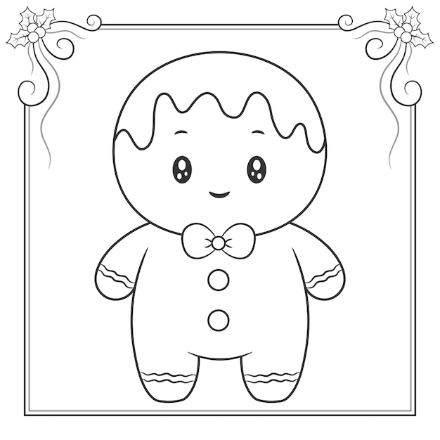 Como desenhar Biscoito de Natal Kawaii