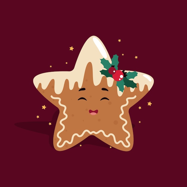 Biscoitos de gengibre de natal biscoitos de gengibre ilustração de biscoitos de natal com natal