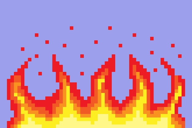 Bit de pixel fire art