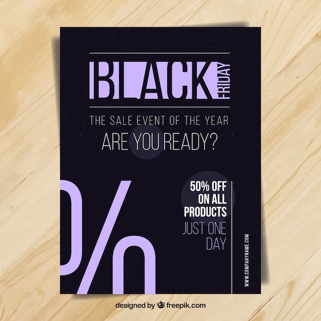 Black Friday brochura elegante