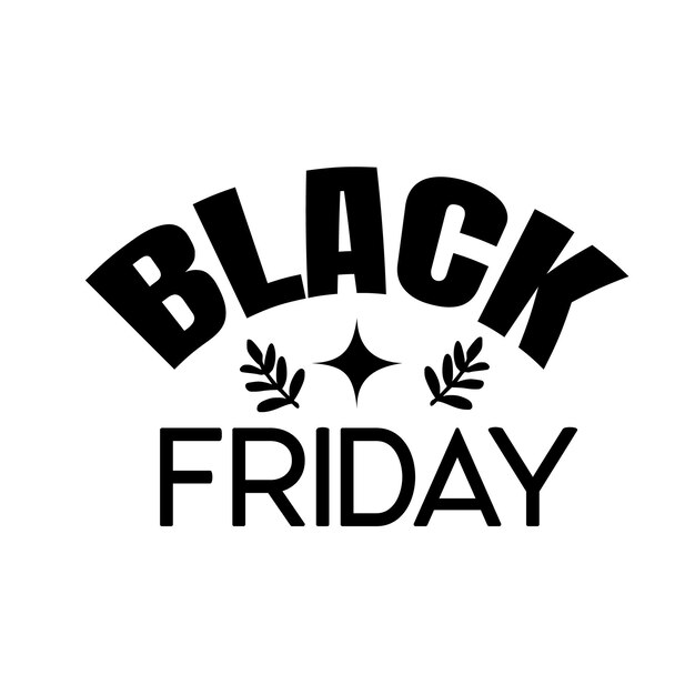 Vetor black friday camisetas black friday tipografia design vetorial