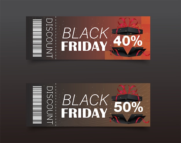 Vetor black friday cupom de desconto design.sale icon.shopping.