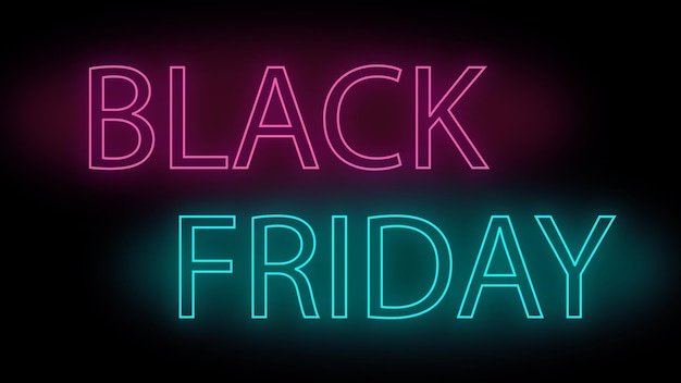 Black friday neon